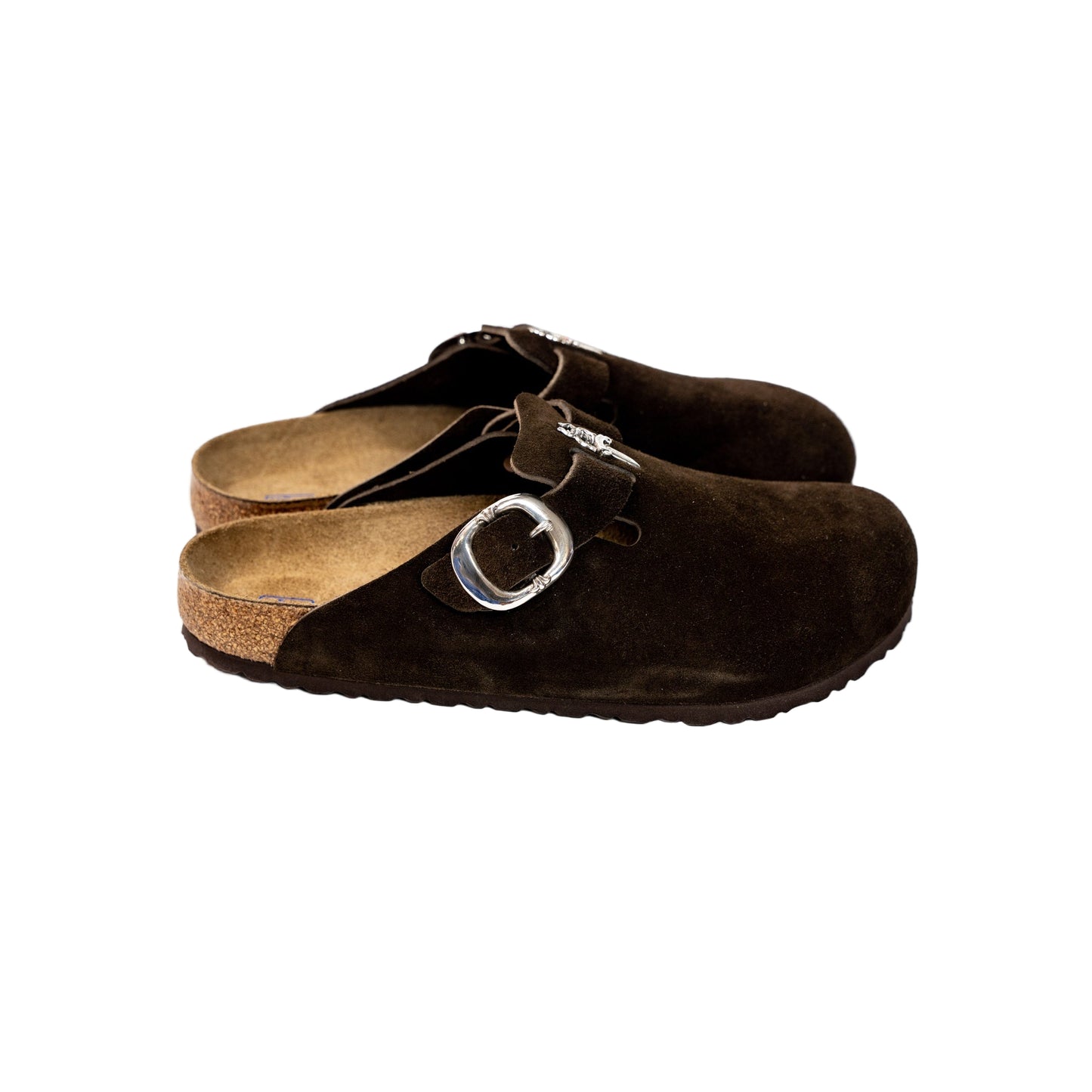 Birkenstock Boston Gunslinger Suede Mules 'Mocca'