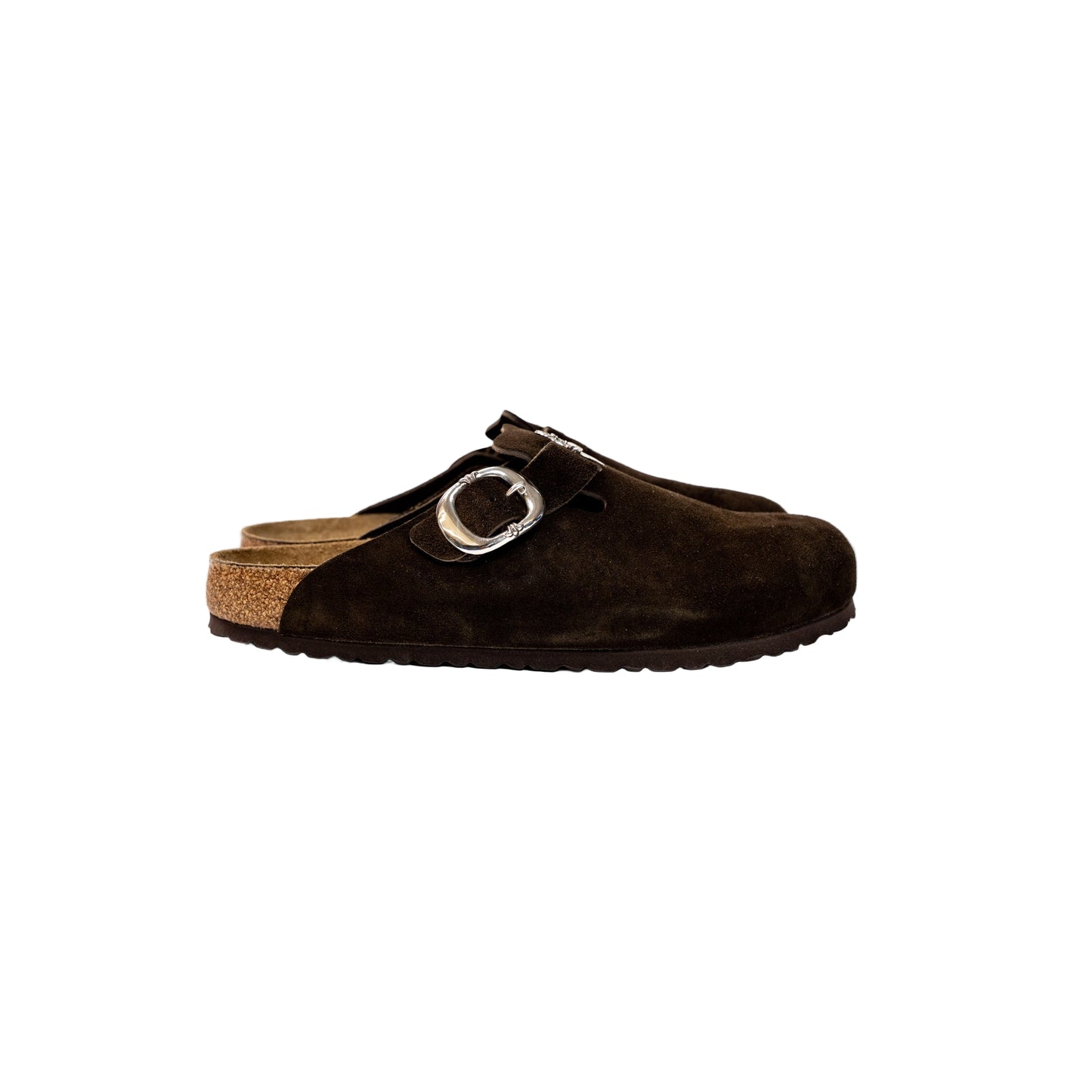 Birkenstock Boston Gunslinger Suede Mules 'Mocca'