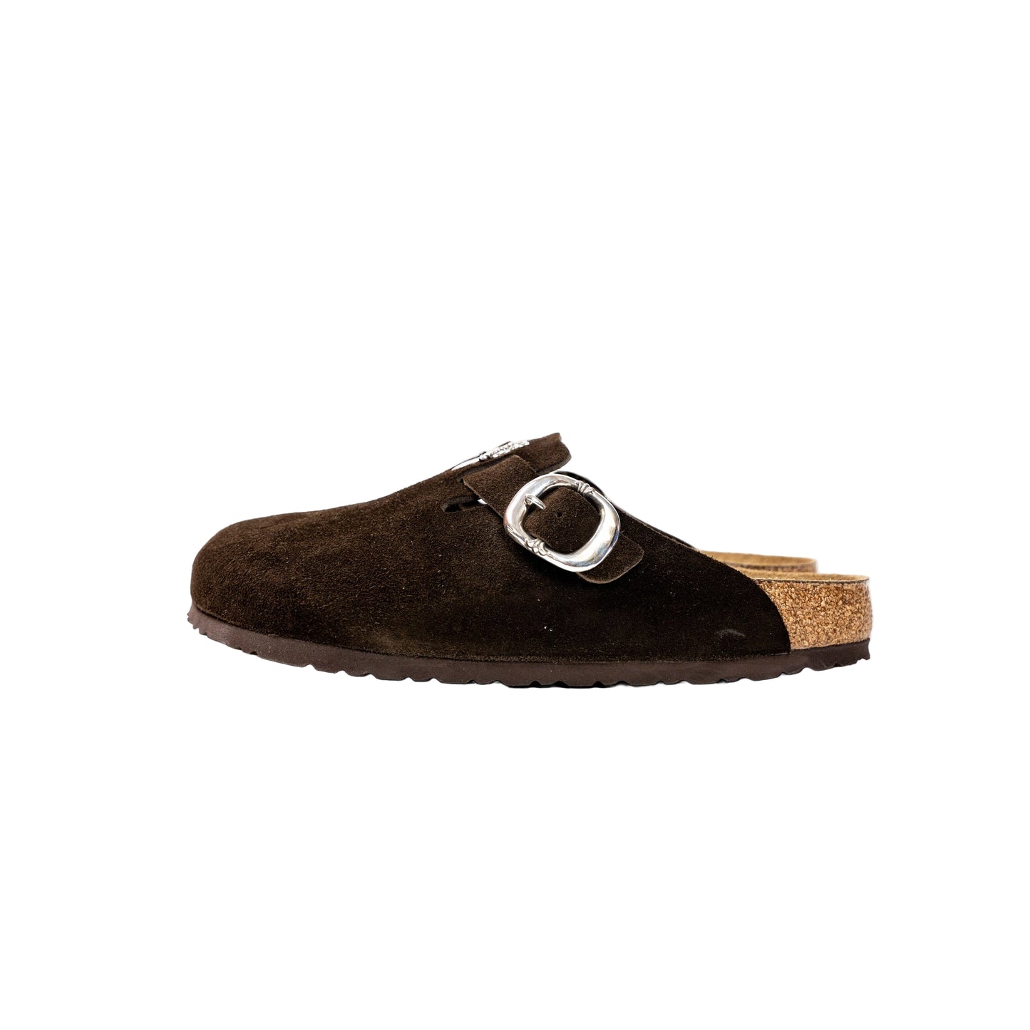 Birkenstock Boston Gunslinger Suede Mules 'Mocca'