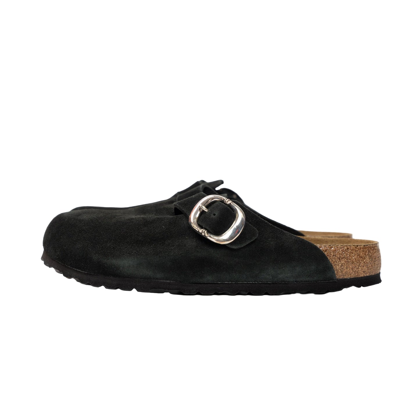 Birkenstock Boston Gunslinger Suede Mules 'Black'
