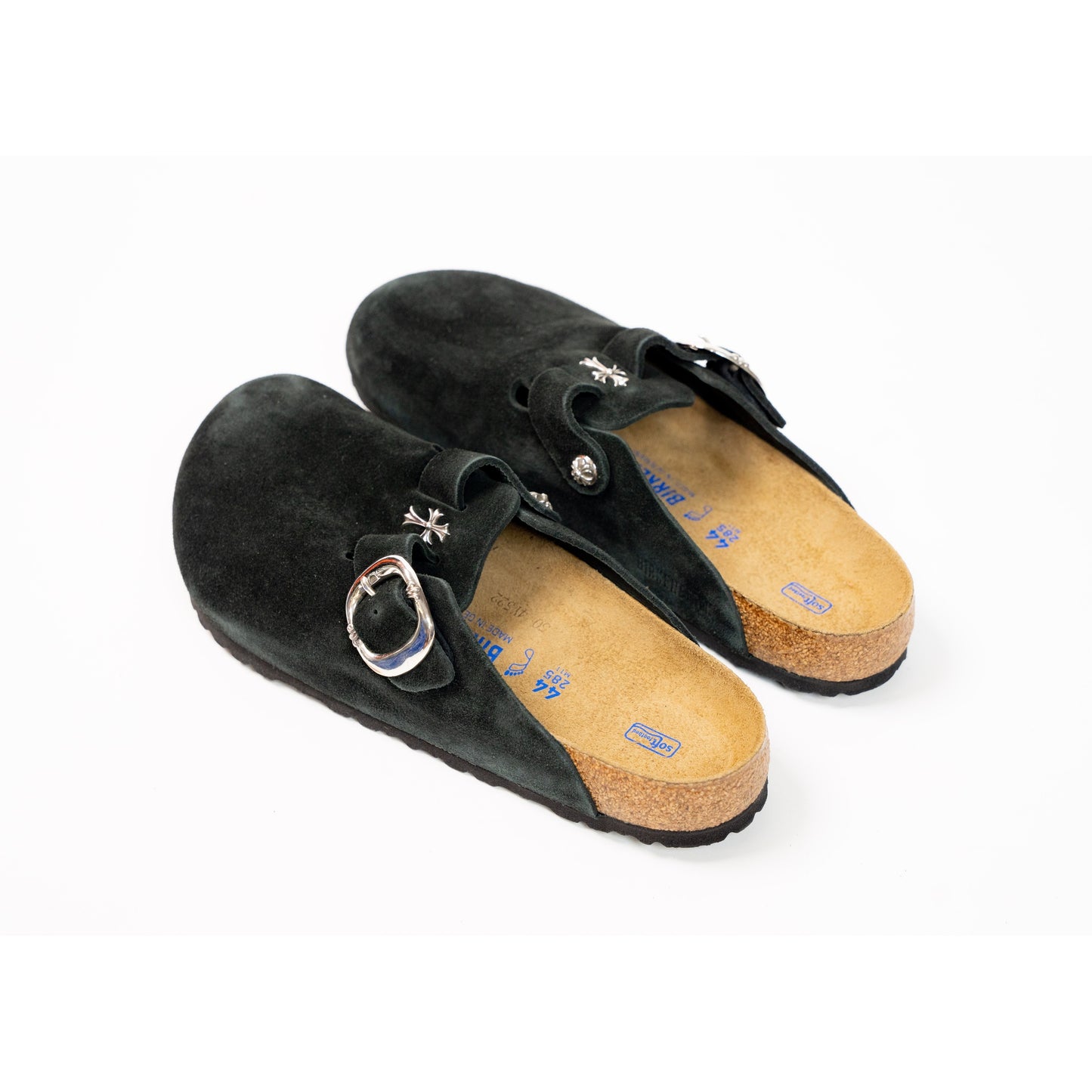 Birkenstock Boston Gunslinger Suede Mules 'Black'