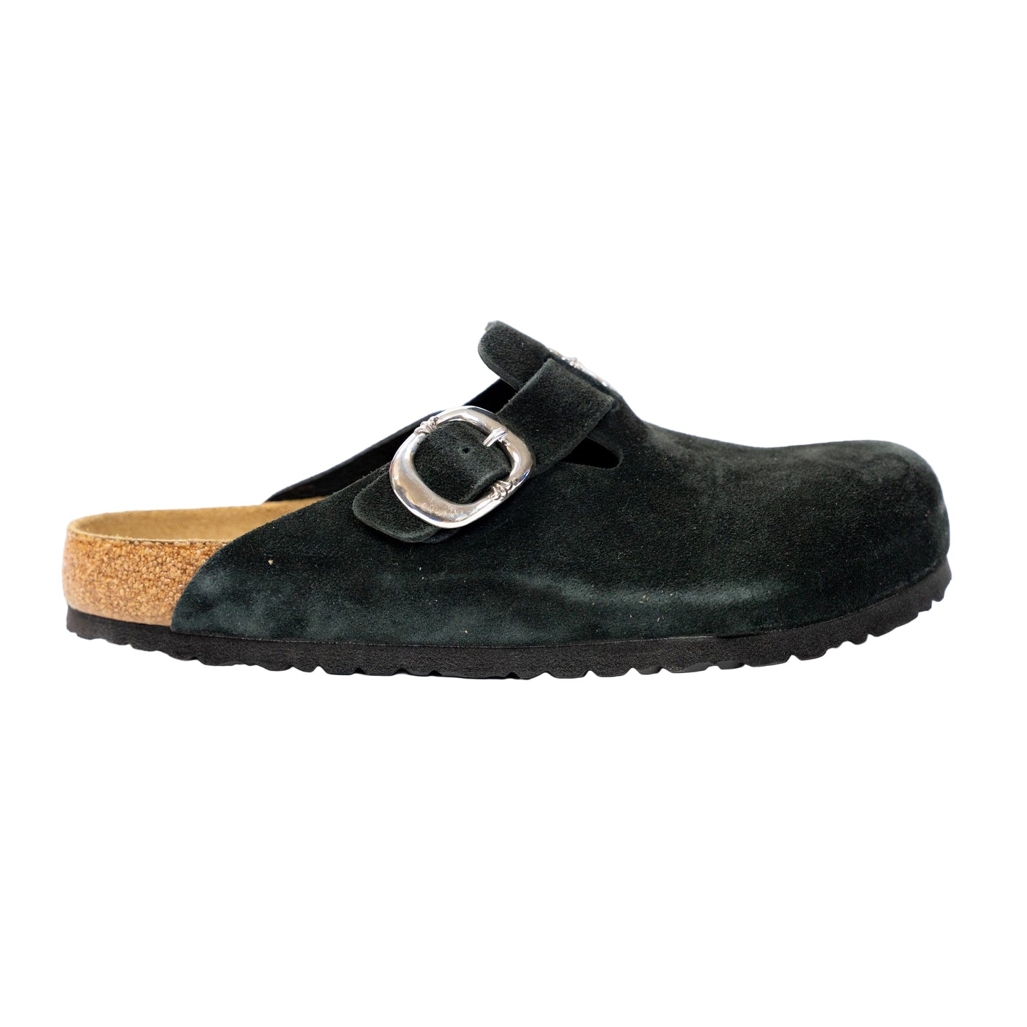 Birkenstock Boston Gunslinger Suede Mules 'Black'