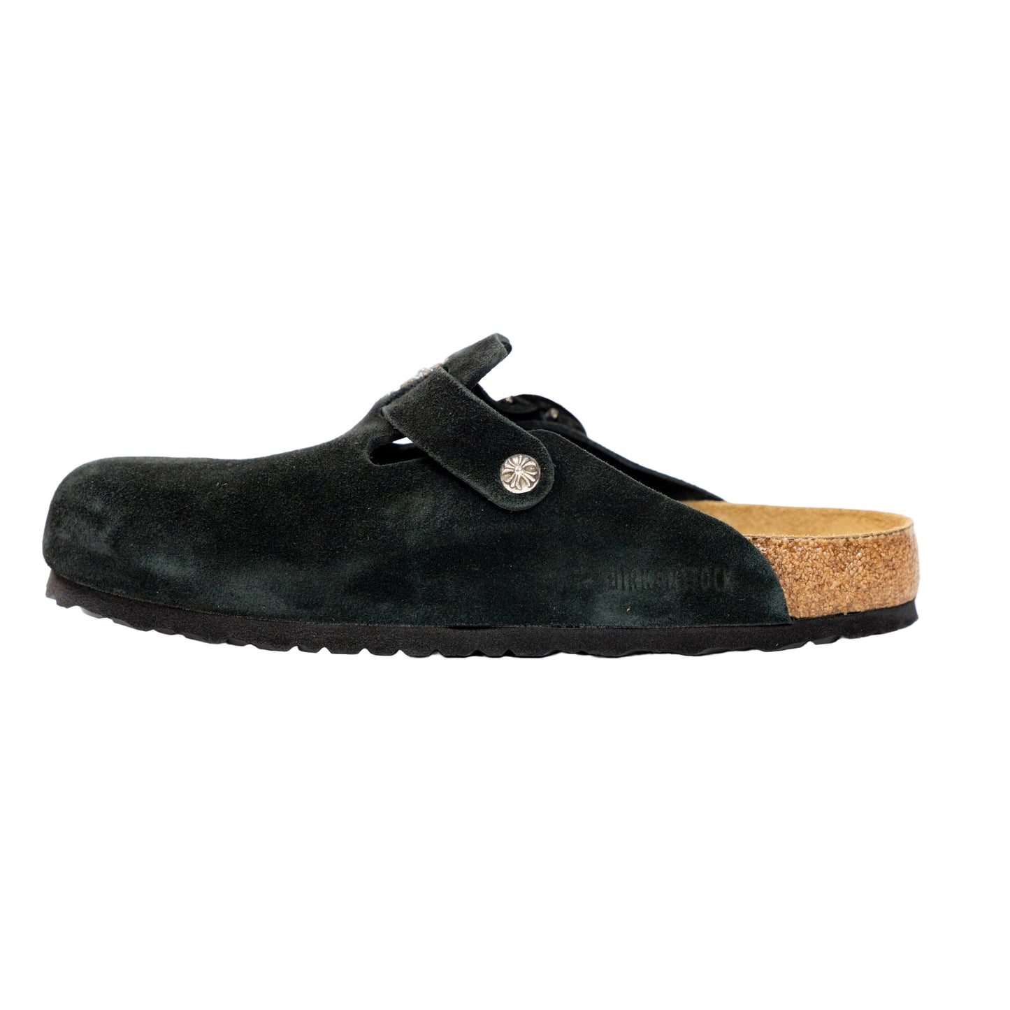 Birkenstock Boston Gunslinger Suede Mules 'Black'