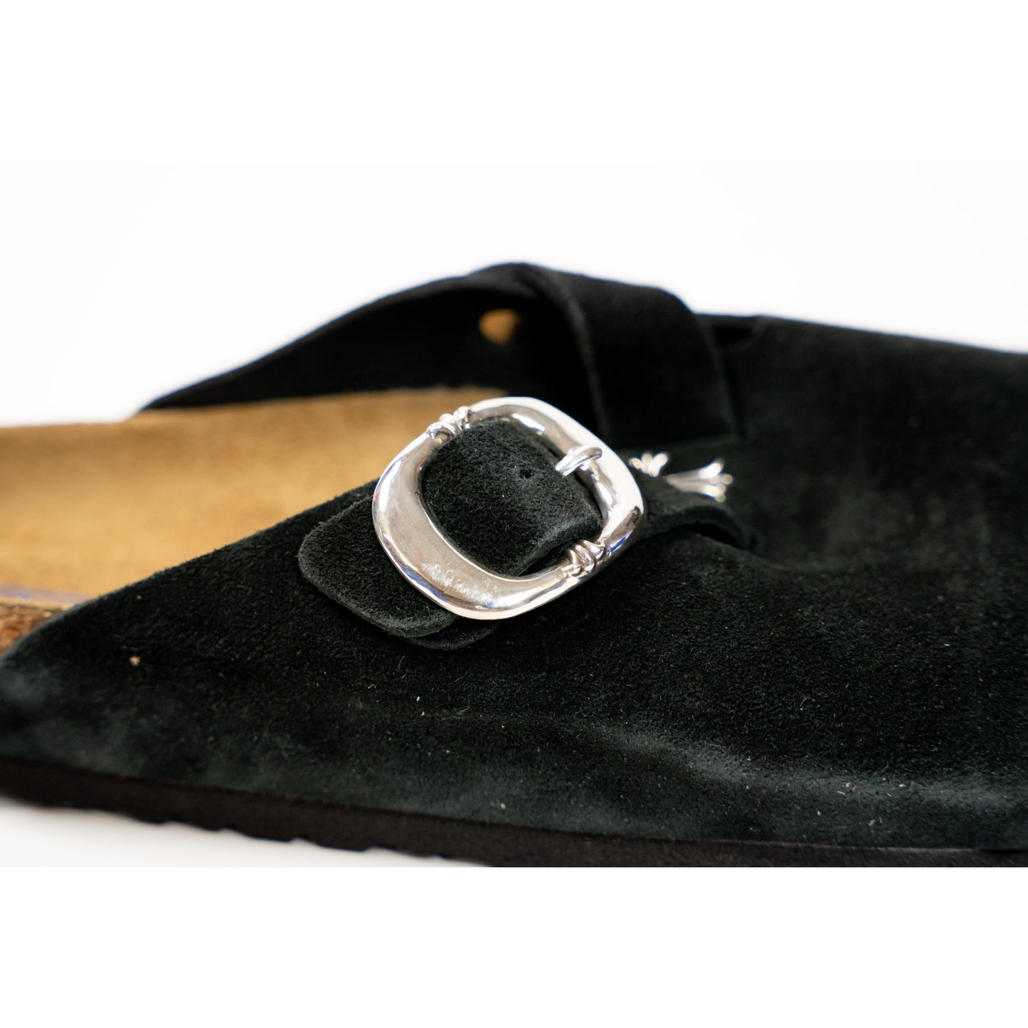 Birkenstock Boston Gunslinger Suede Mules 'Black'