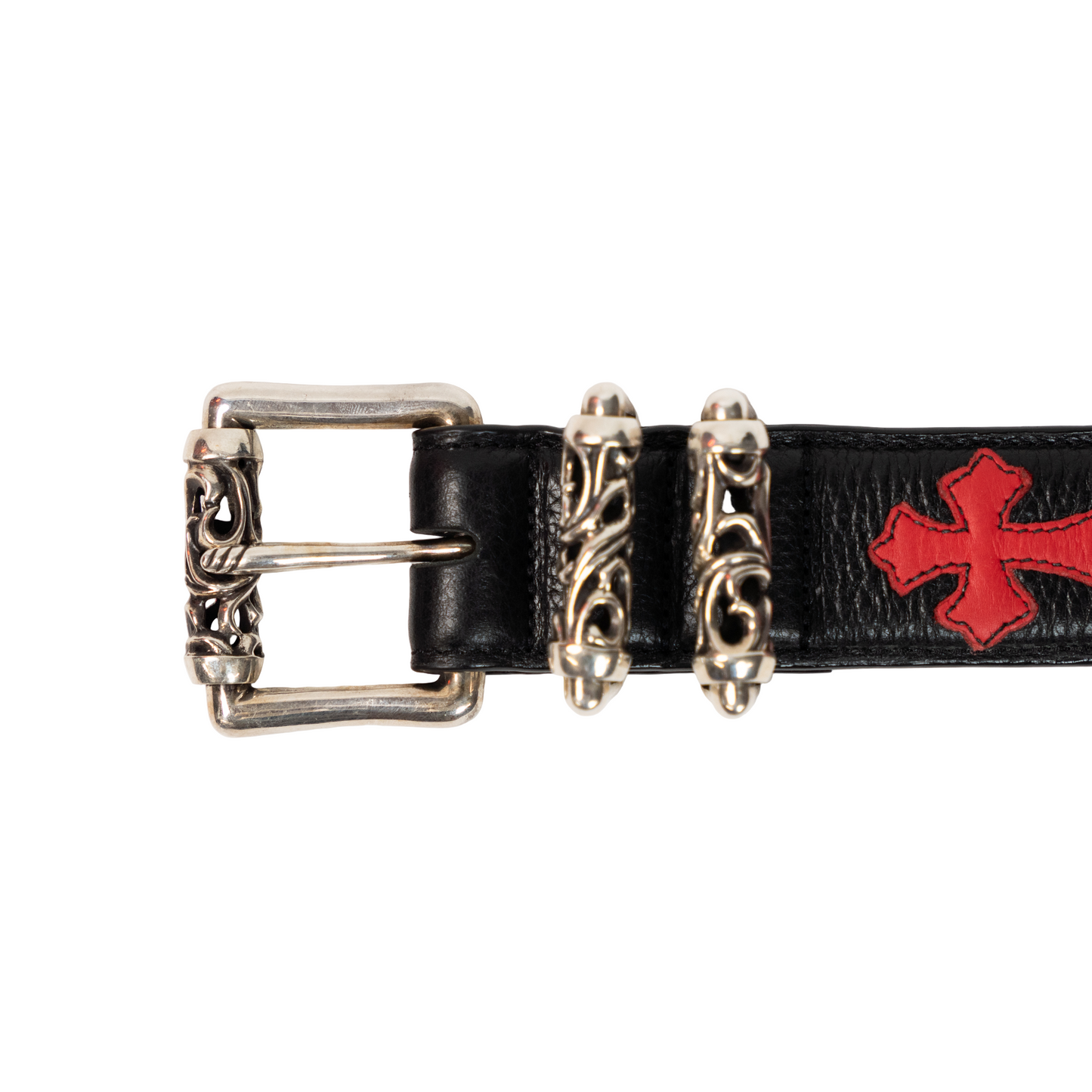 Multicolor Cross Patch Roller Belt