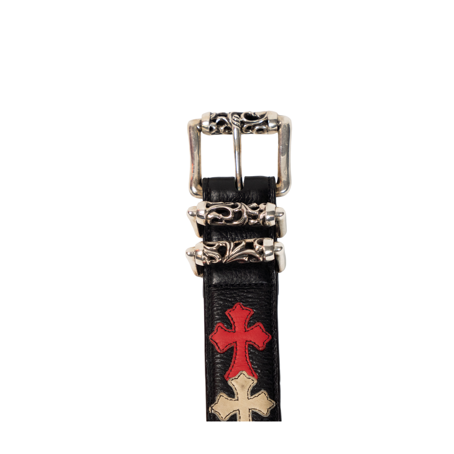 Multicolor Cross Patch Roller Belt
