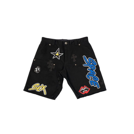 Matty Boy Sex Record SPACE Leather Patch Shorts