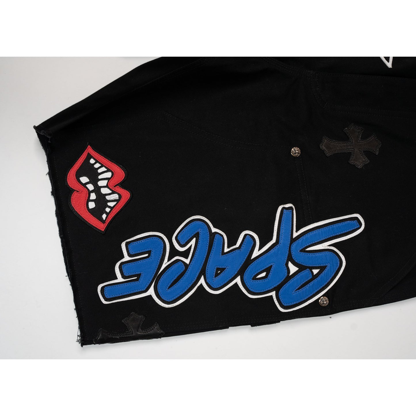 Matty Boy Sex Record SPACE Leather Patch Shorts