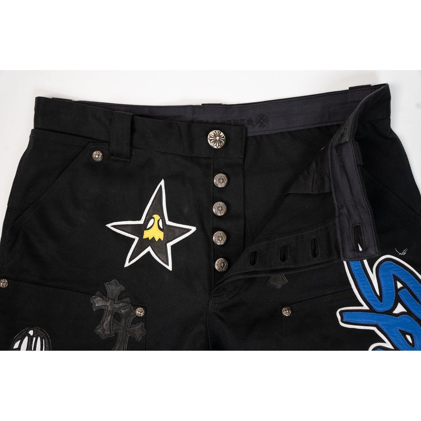 Matty Boy Sex Record SPACE Leather Patch Shorts