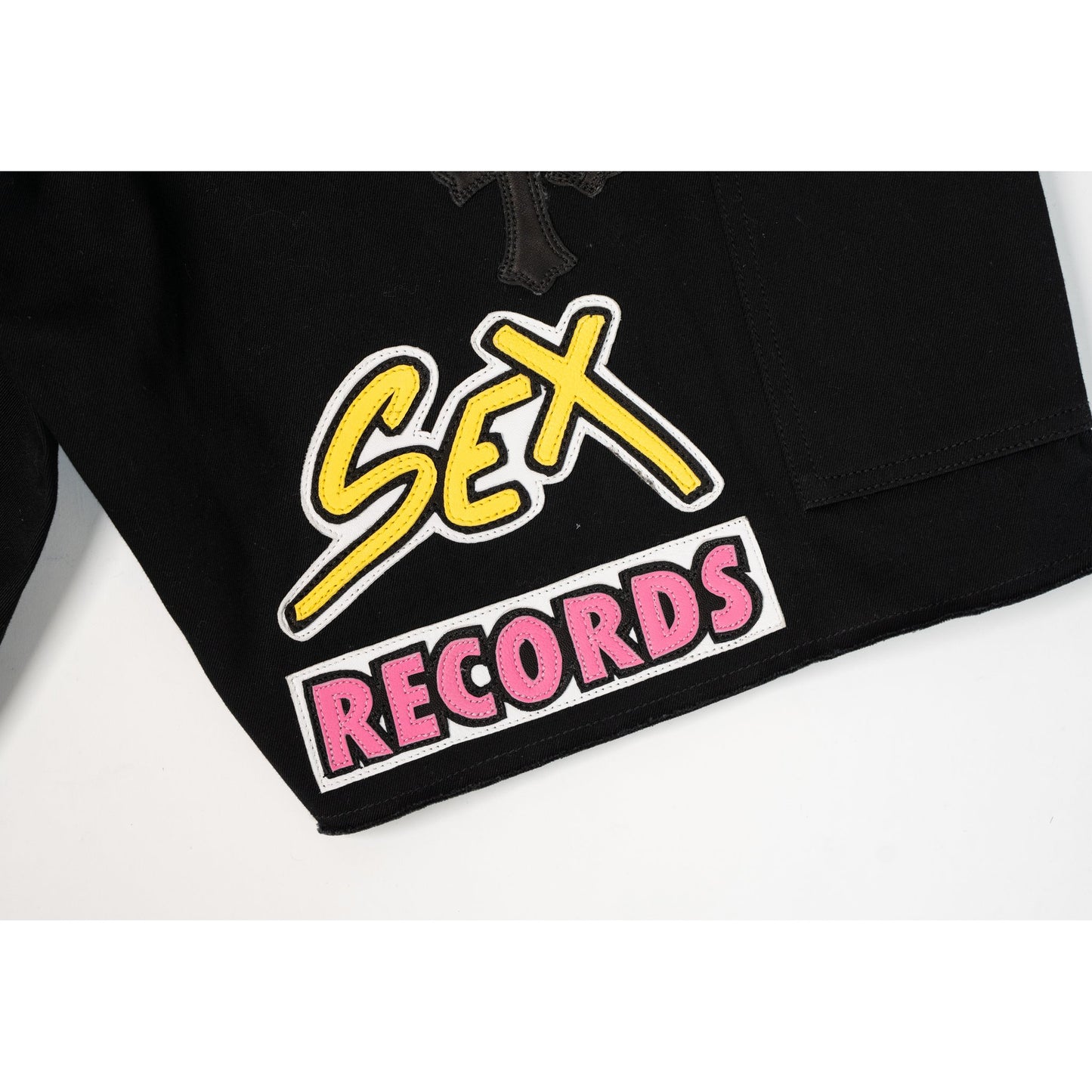 Matty Boy Sex Record SPACE Leather Patch Shorts