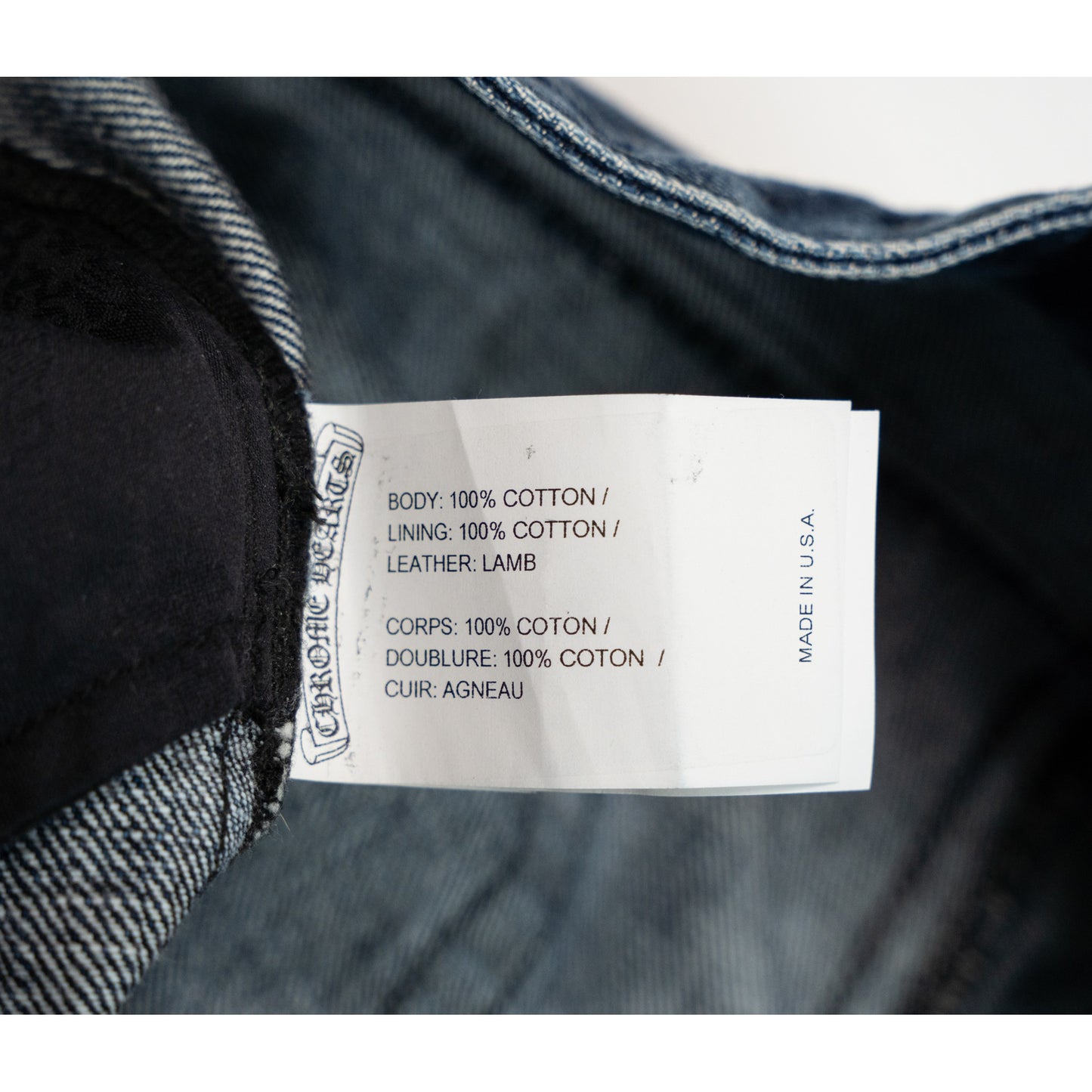 Denim Black Cross Patch Shorts