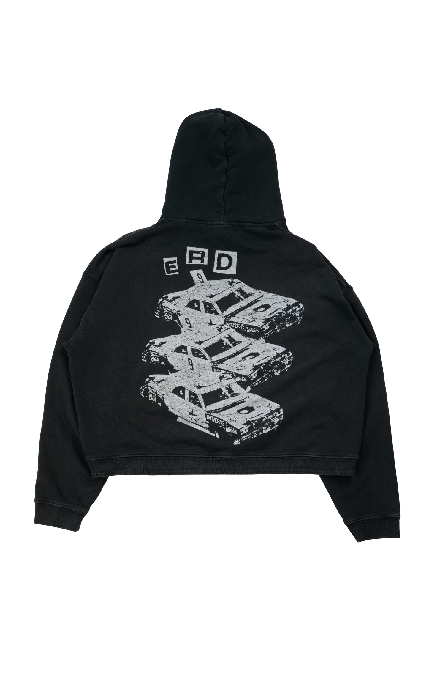 Demolition Derby Printed Cotton-Jersey Hoodie