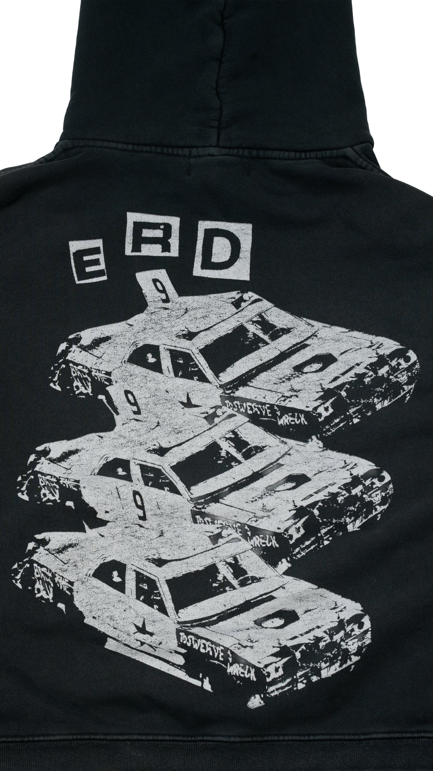 Demolition Derby Printed Cotton-Jersey Hoodie