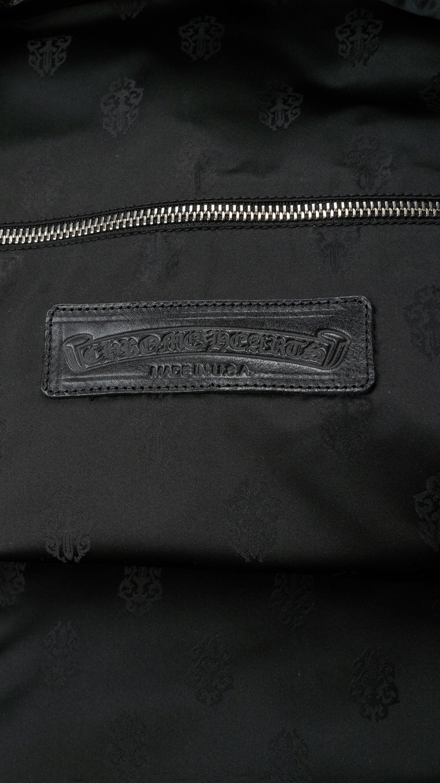 Leather Multicolor Cross Patch Backpack