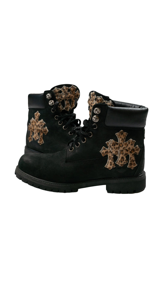 Cheetah Cross Patch Timberland Boots