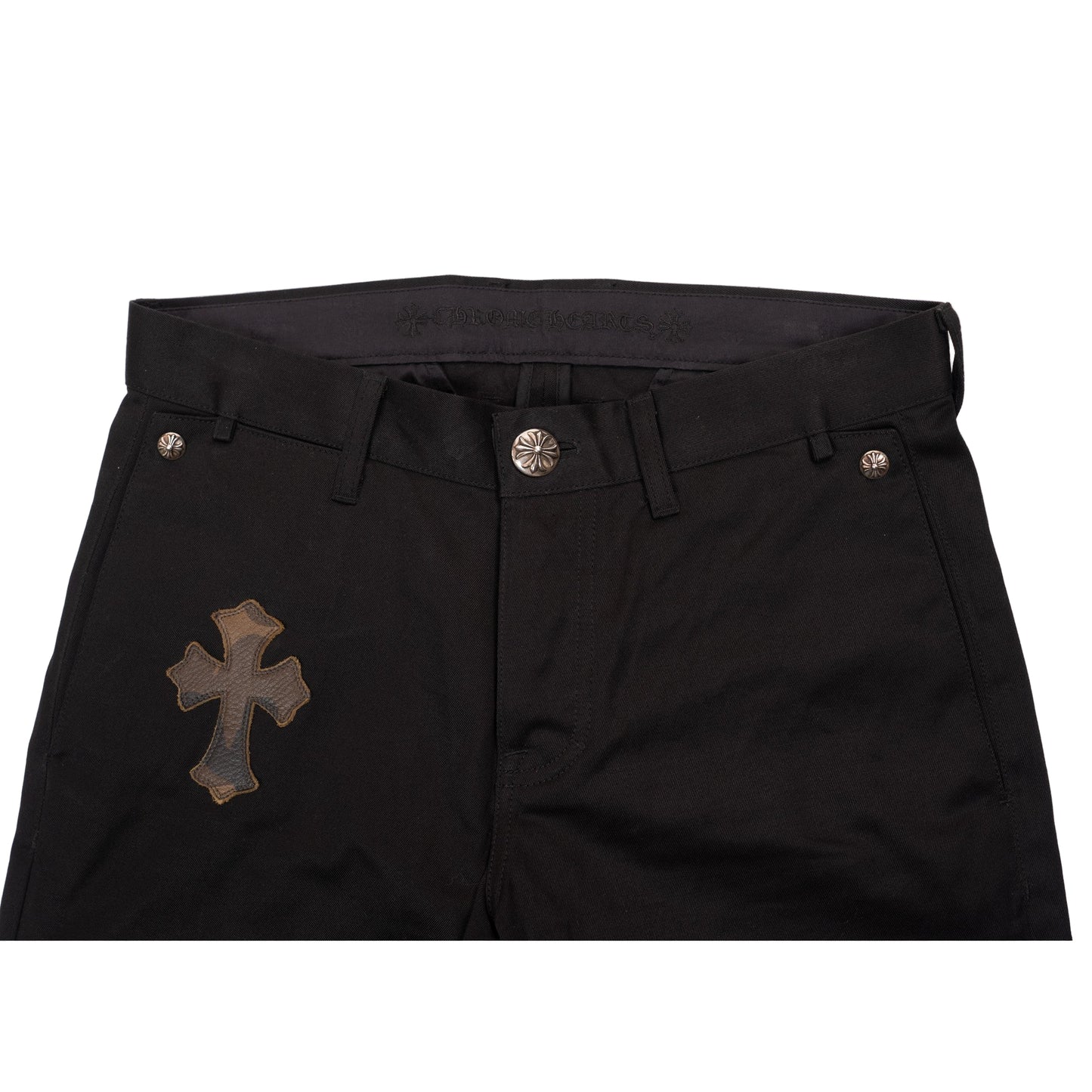 Camouflage Cross Black Chinos Jeans