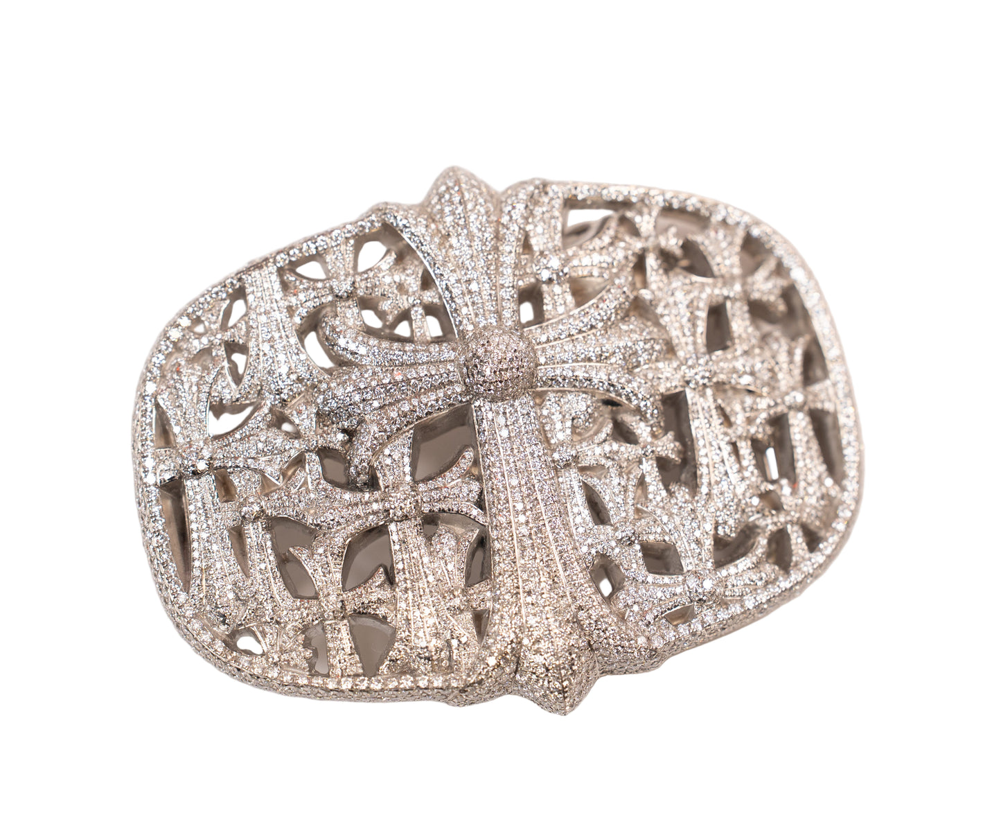 Iced Out VVS Cemetery Cross Belt Buckle
