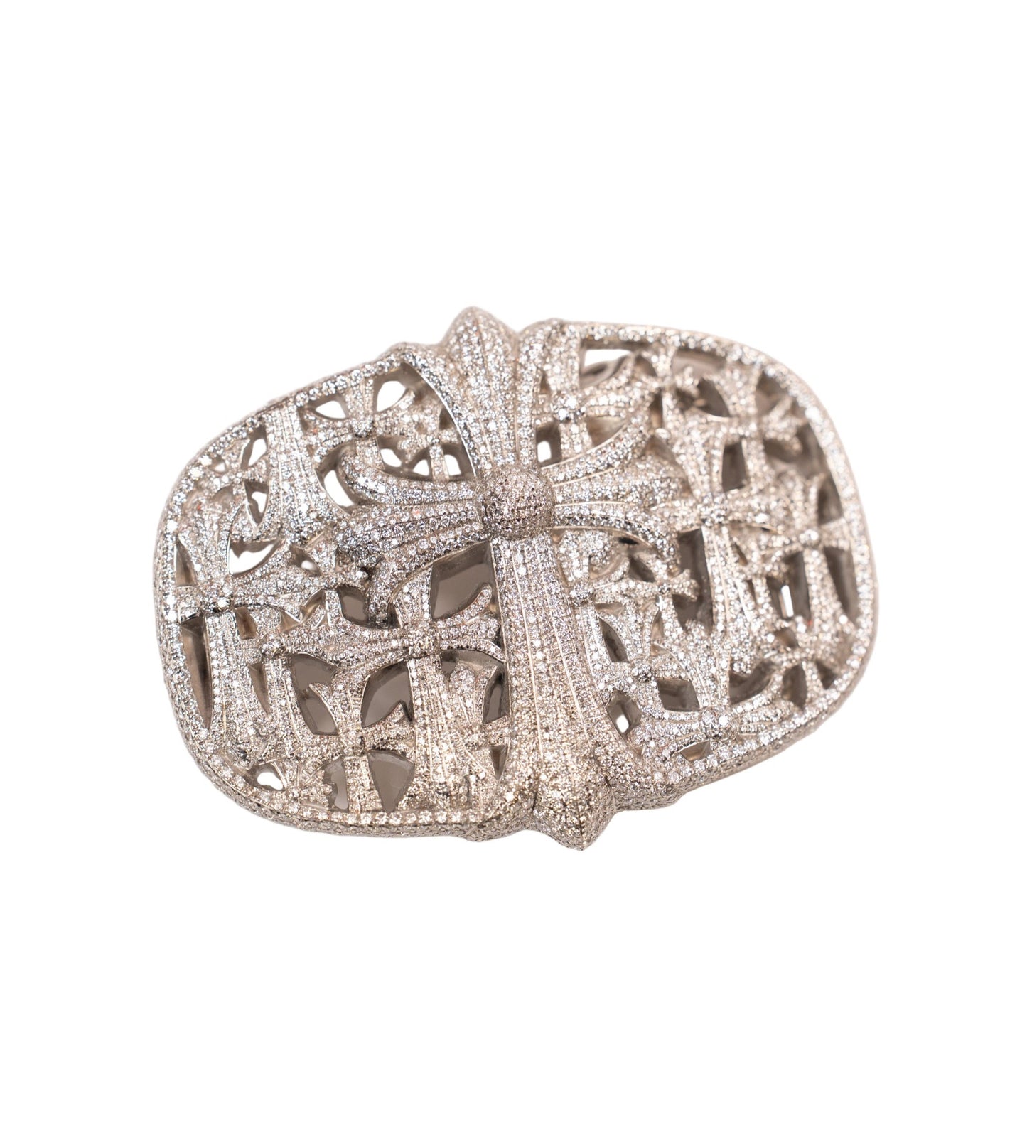 Iced Out VVS Cemetery Cross Belt Buckle