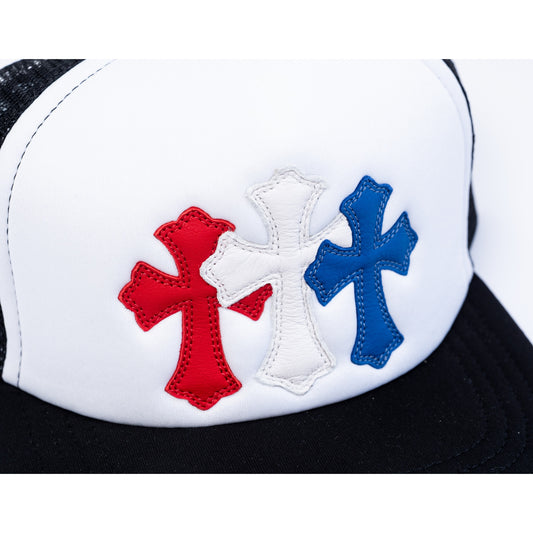 USA' 4th of July Cross Trucker Hat