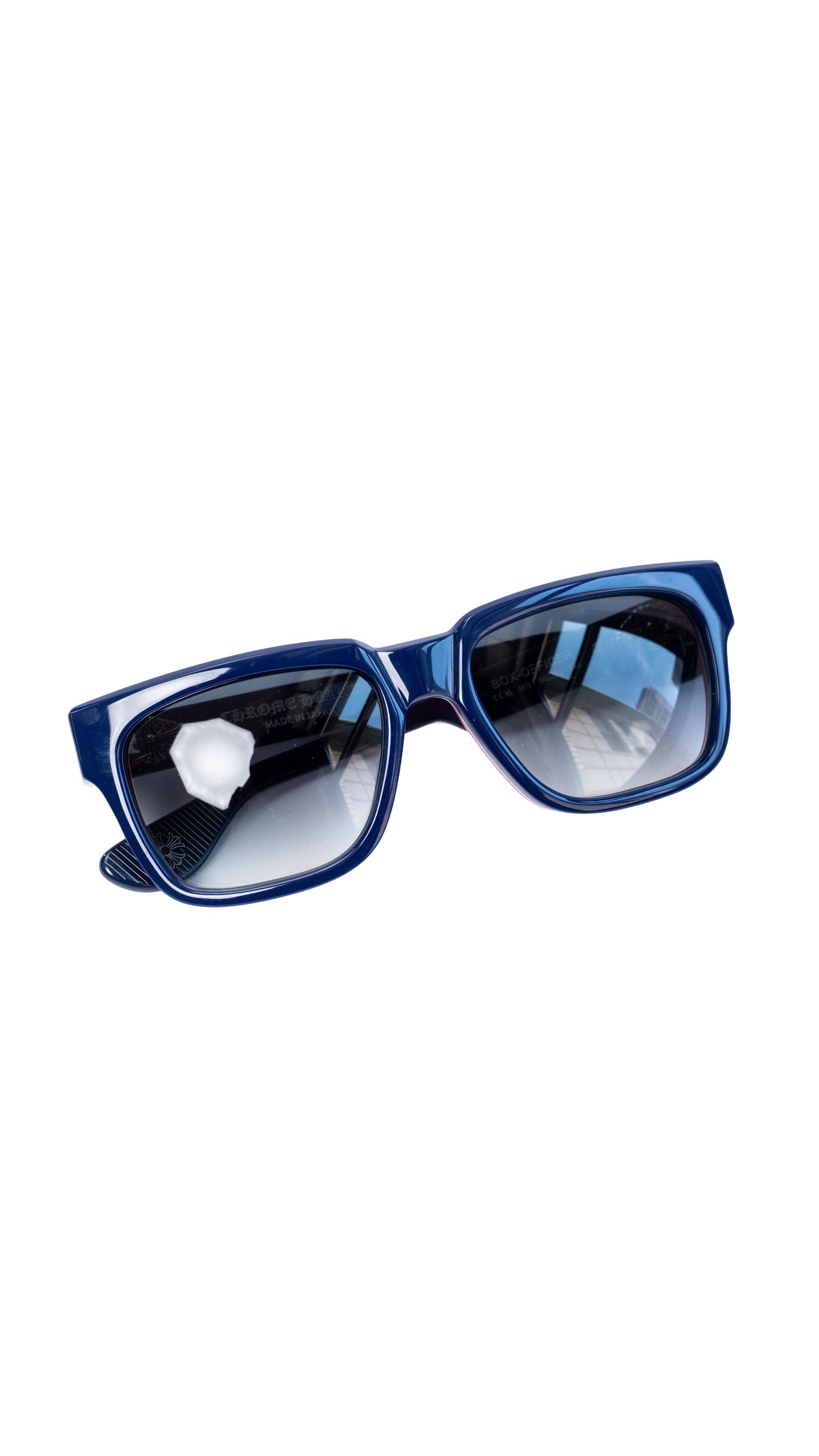 Box Officer Navy Blue/Red Sunglasses