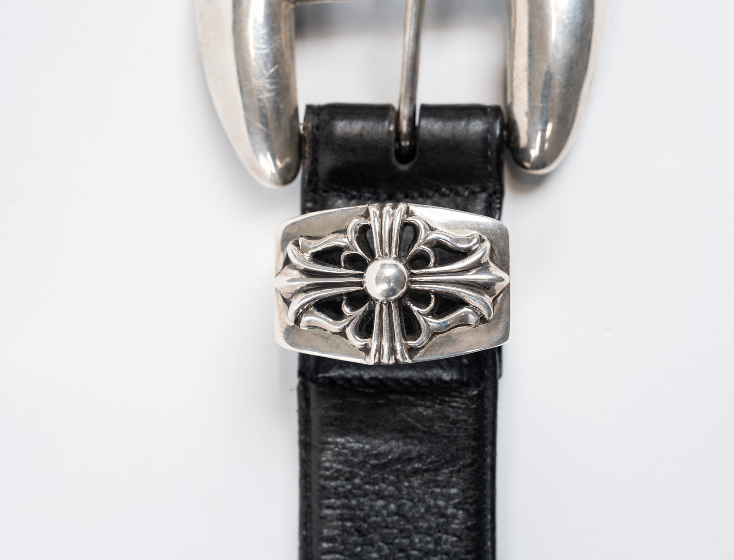 Silver Vine Floral Three-Piece Belt