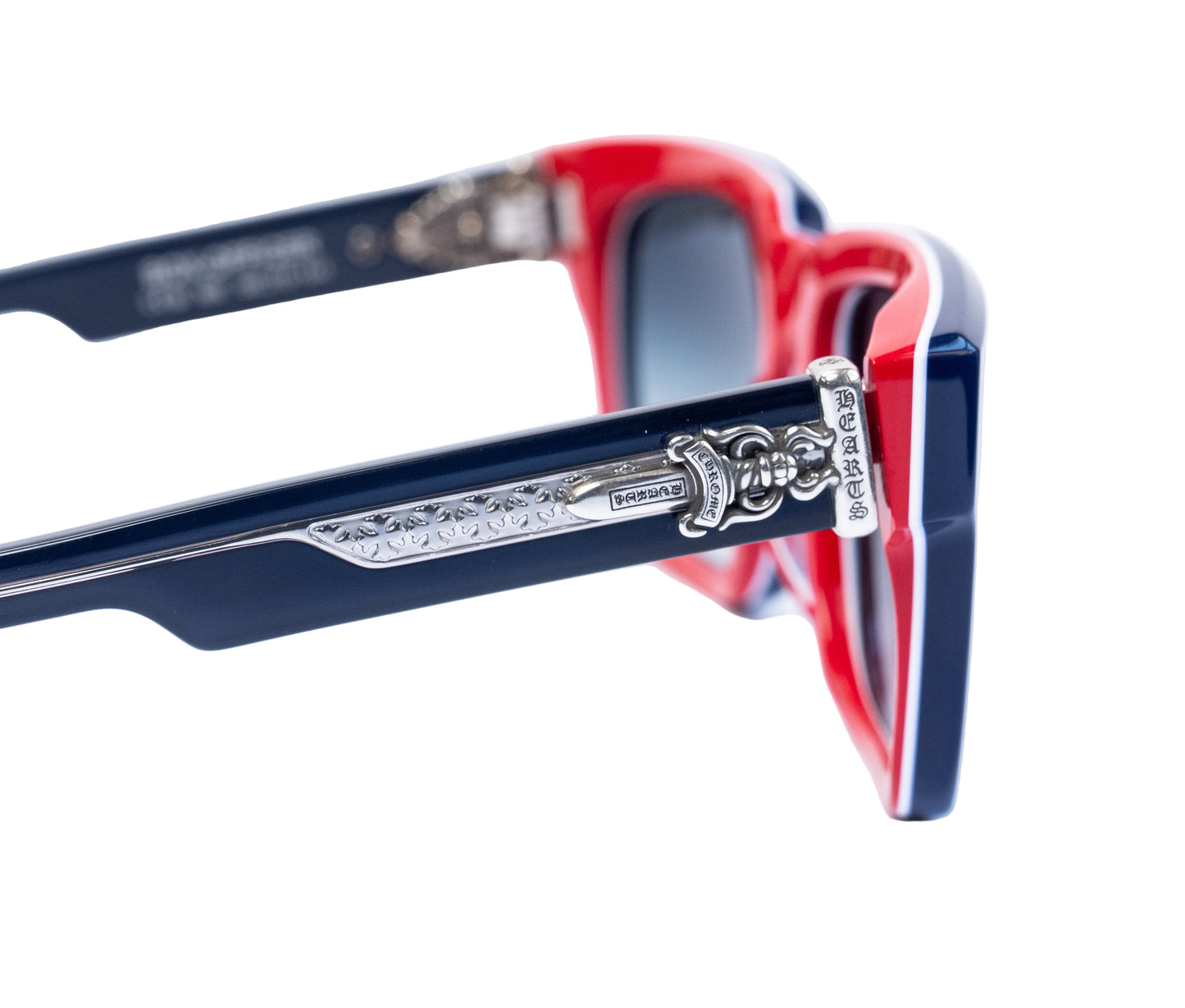 Box Officer Navy Blue/Red Sunglasses