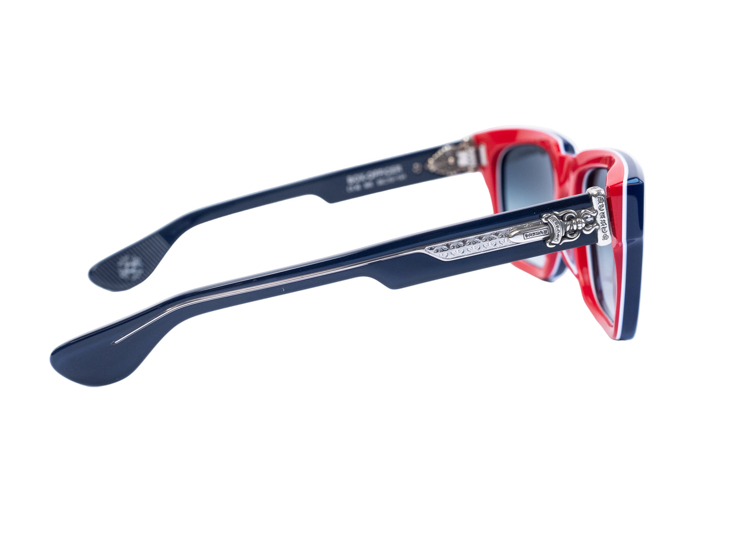 Box Officer Navy Blue/Red Sunglasses