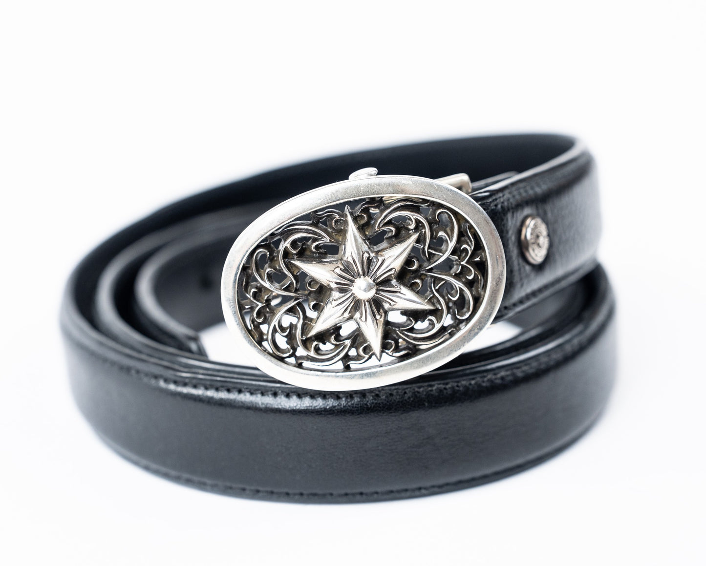 Black Thin Soft Leather Strap