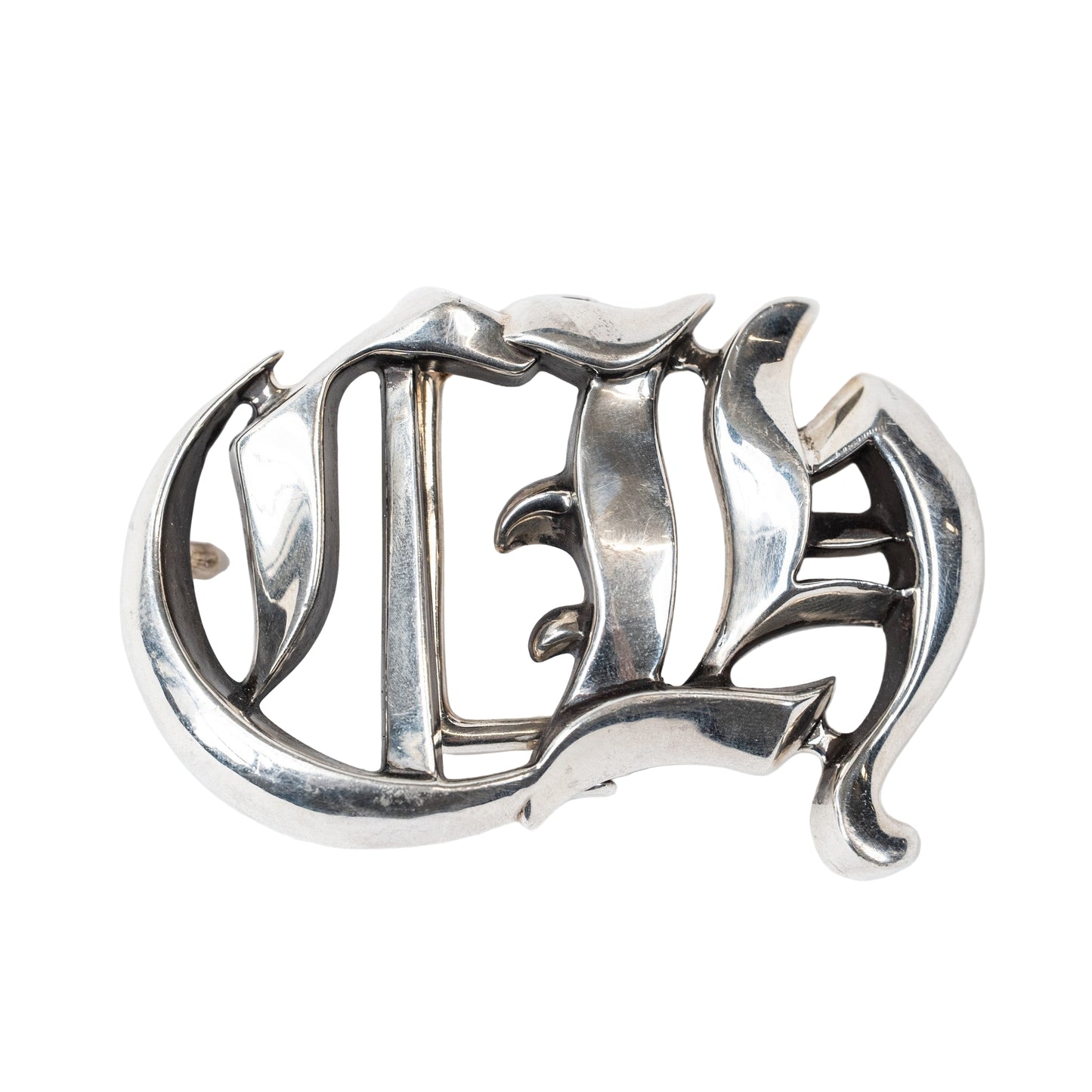 CH Silver Belt Buckle