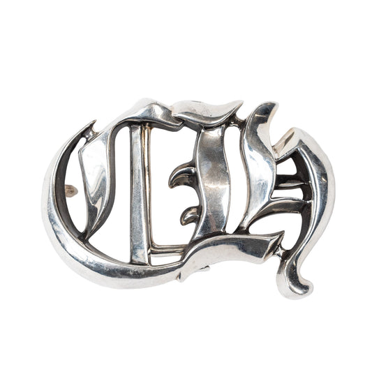 CH Silver Belt Buckle