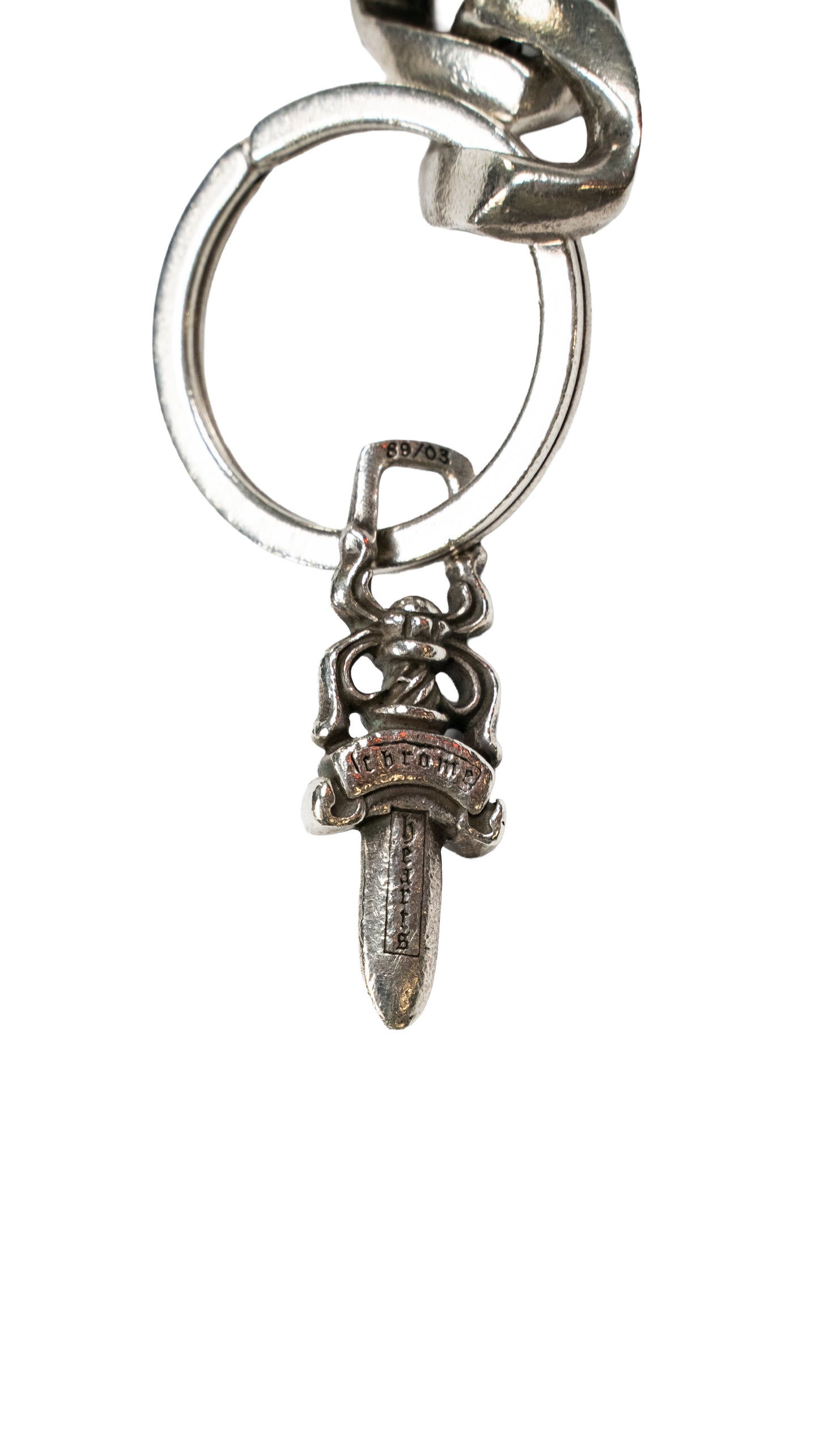 Cuban Link Dagger Pendant Keychain