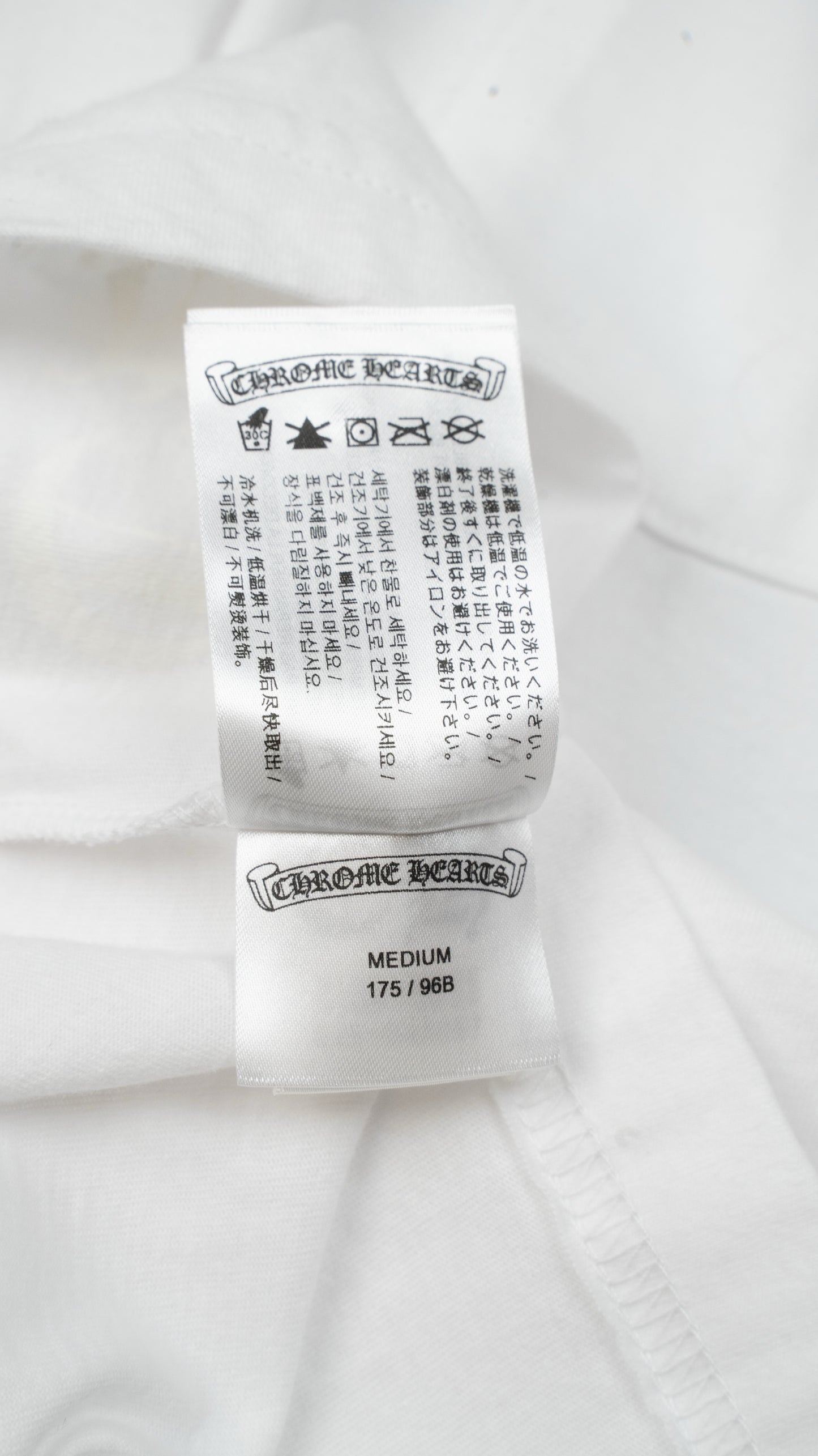 Purple Neck Logo T-Shirt 'White'