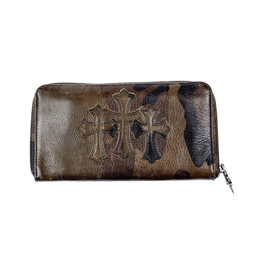 Camo Cemetery Cross Long Wallet