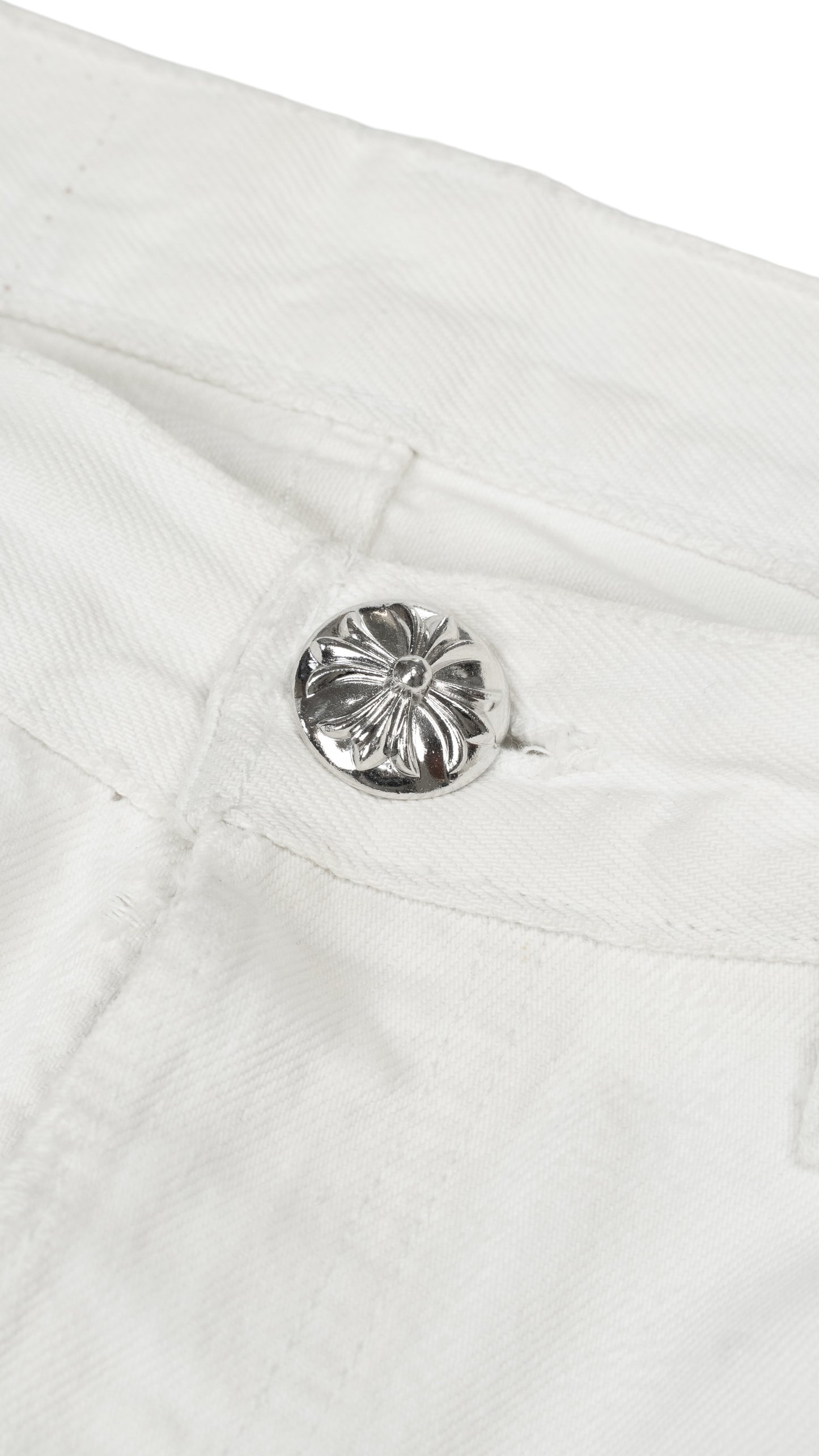 Zebra Green Cross Patch White Levi's Denim Jeans