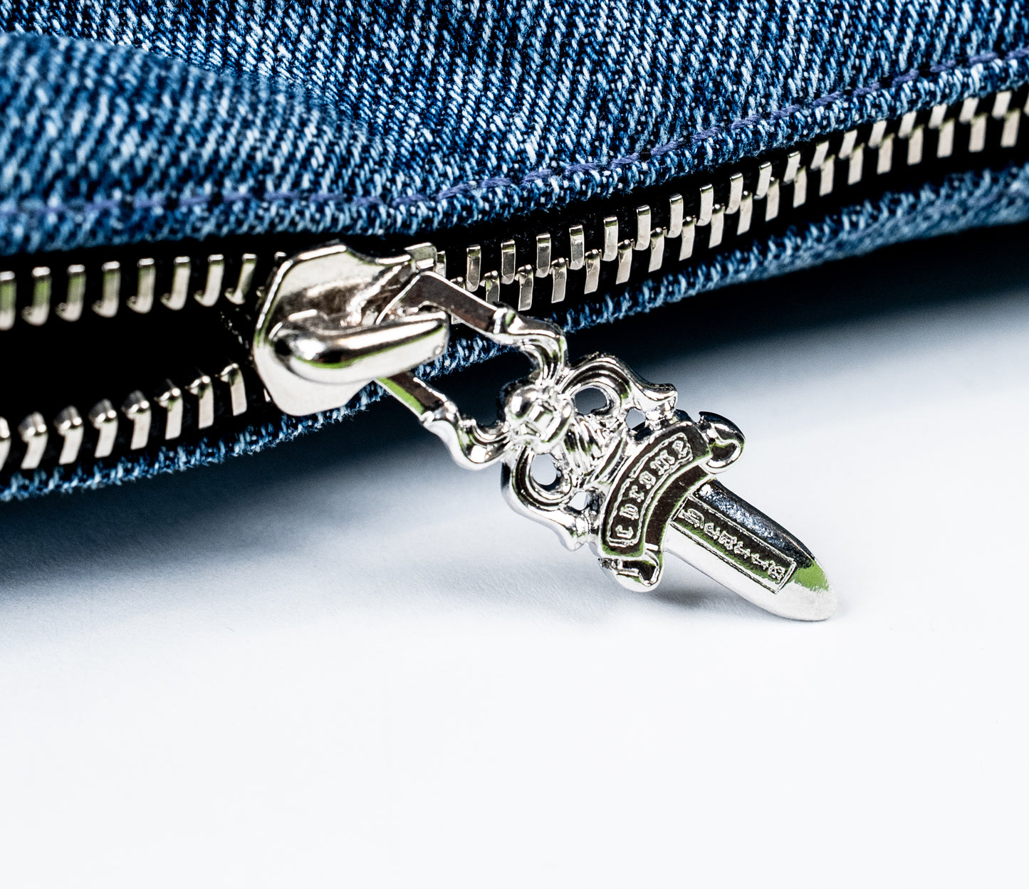 Miami Art Basel Multi-Color Patch Denim Cross Patch Nugget Bag