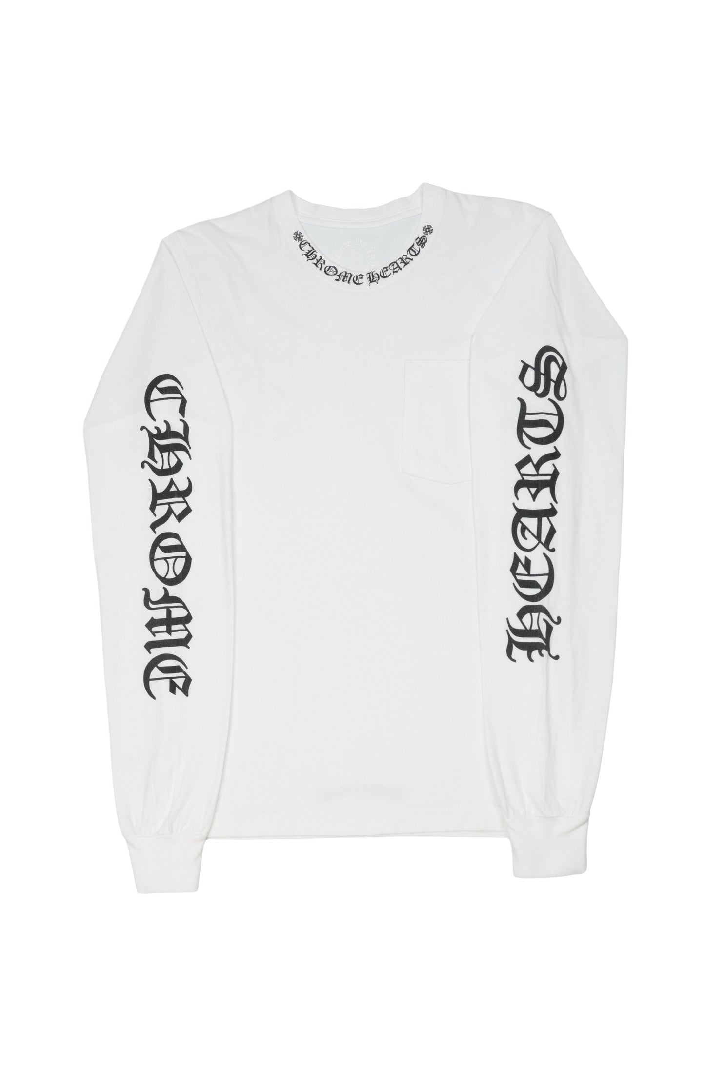 Neck Logo Long Sleeve 'White'