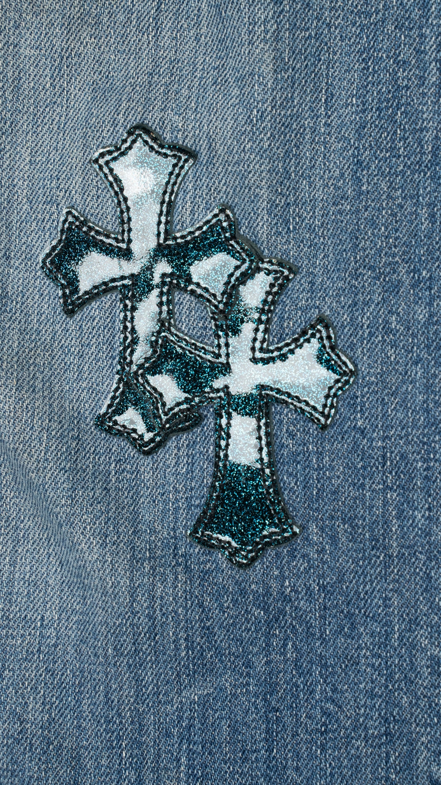 Levi's 501 Galaxy Cross Patch Jeans