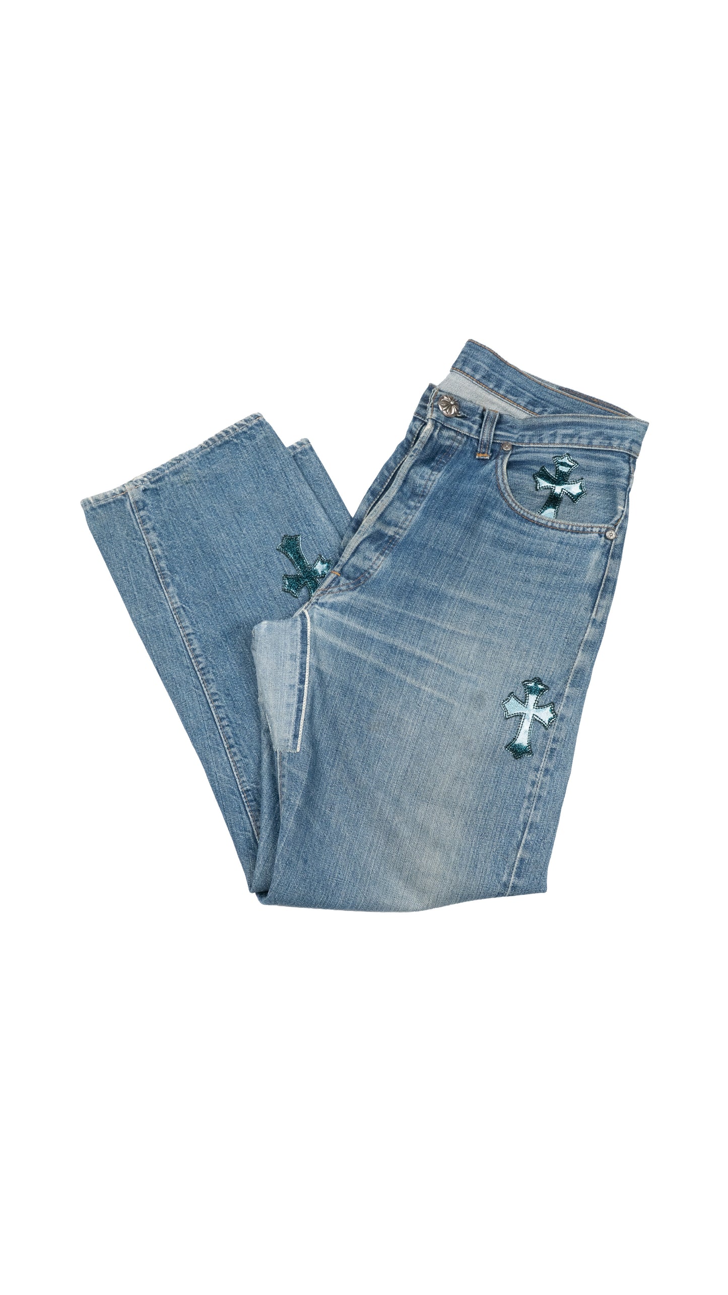 Levi's 501 Galaxy Cross Patch Jeans