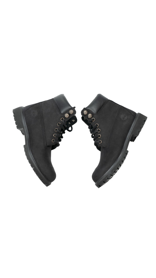 Black Timberland 6 Inch Boots