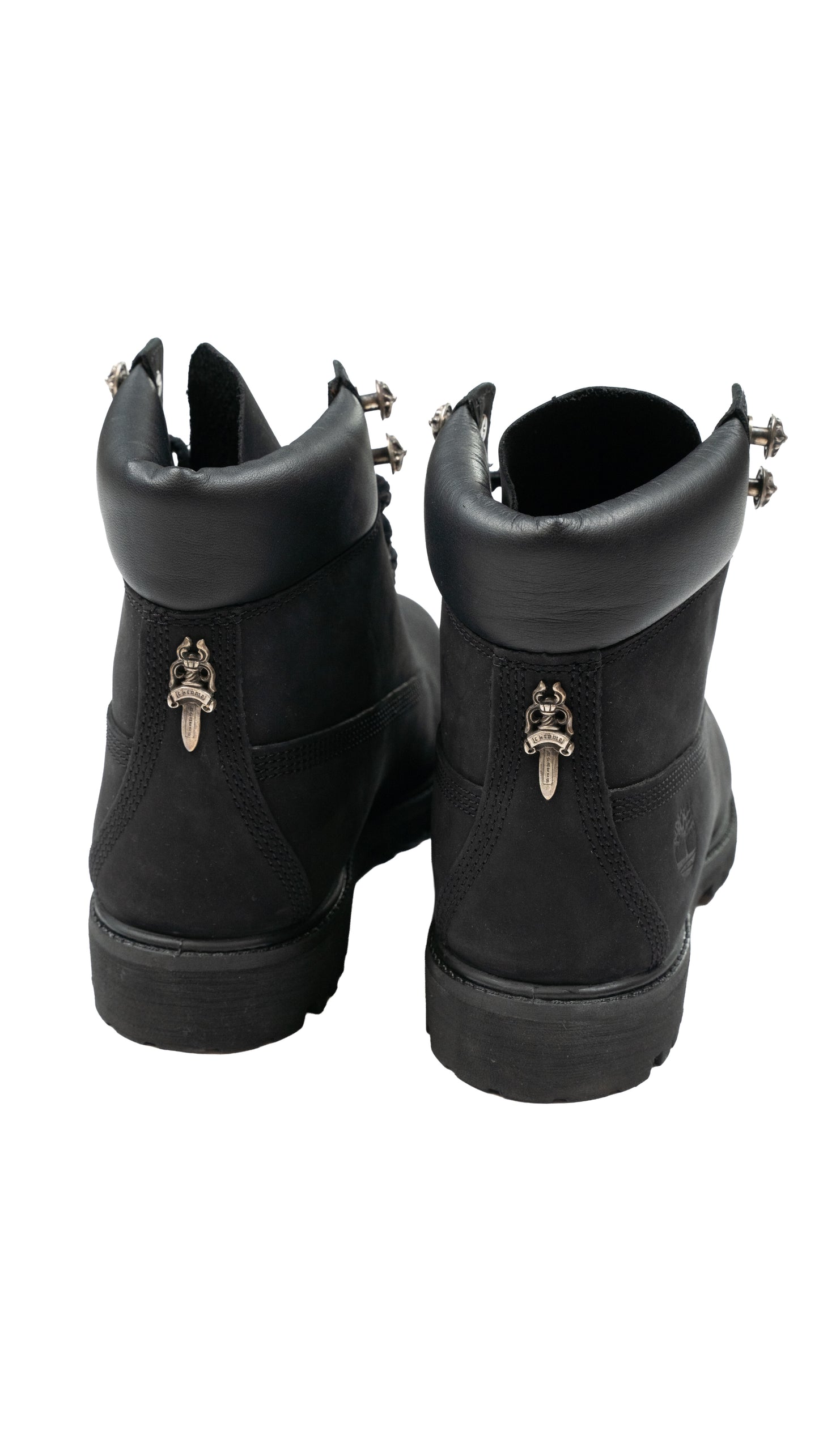 Black Timberland 6 Inch Boots