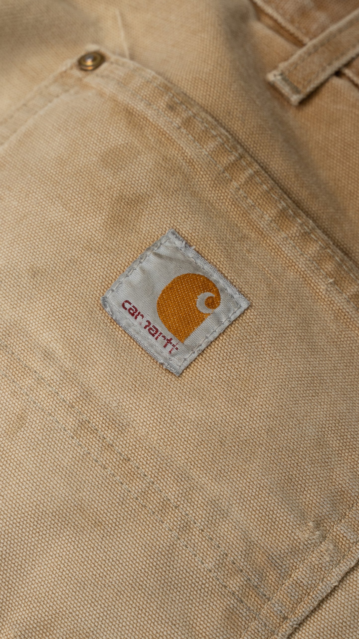 Tan Double Knee Carhartt Pants