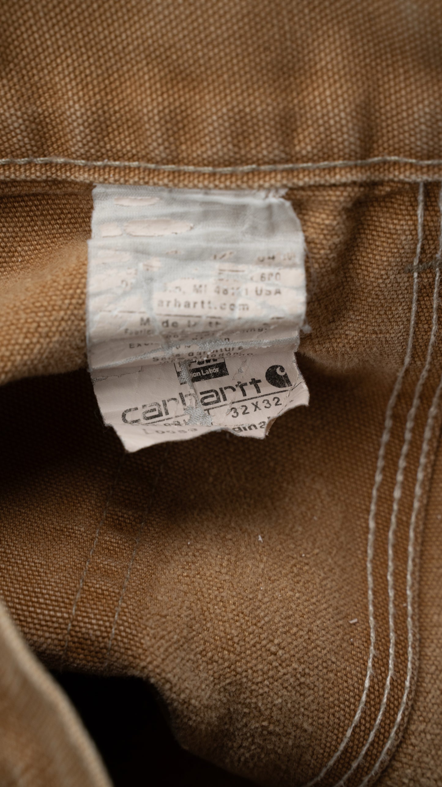 Tan Double Knee Carhartt Pants