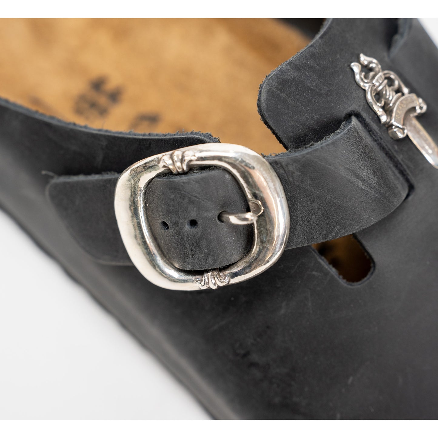 Birkenstock Boston Nubuck Leather Mules 'Black'