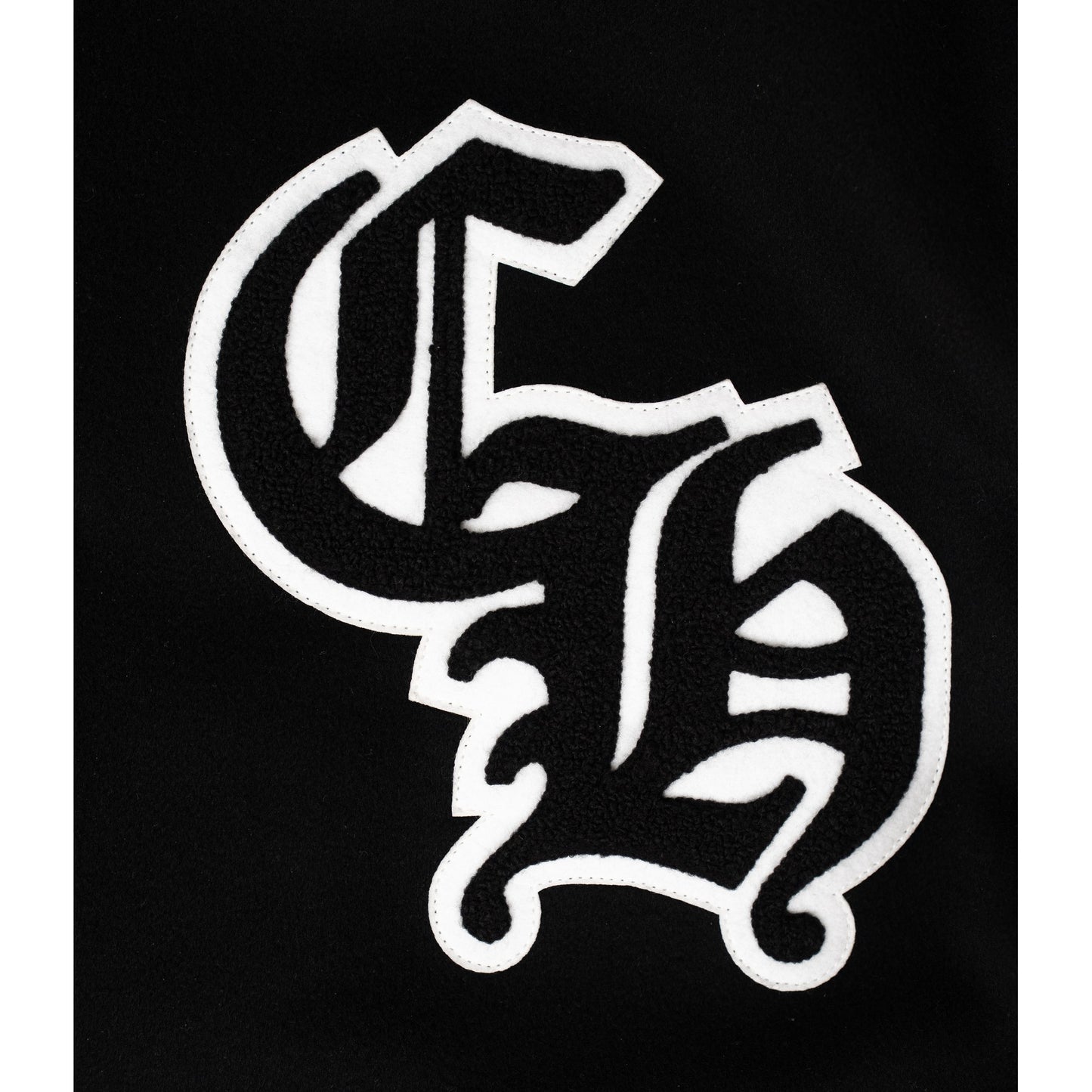 Cashmere and Leather Varsity Jacket