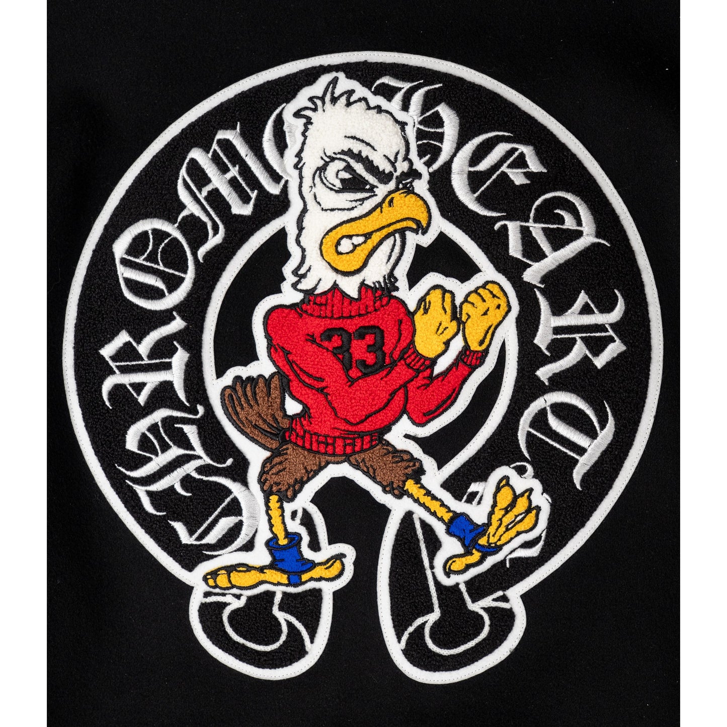 Cashmere and Leather Varsity Jacket