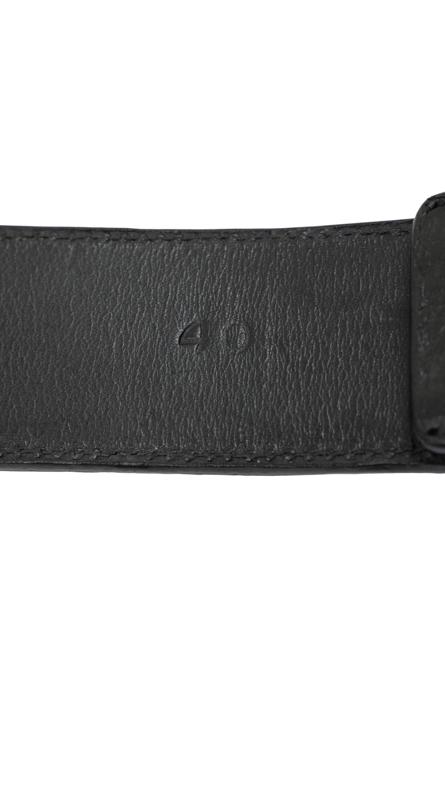 Black Cemetery Red Cross Patch Leather Strap