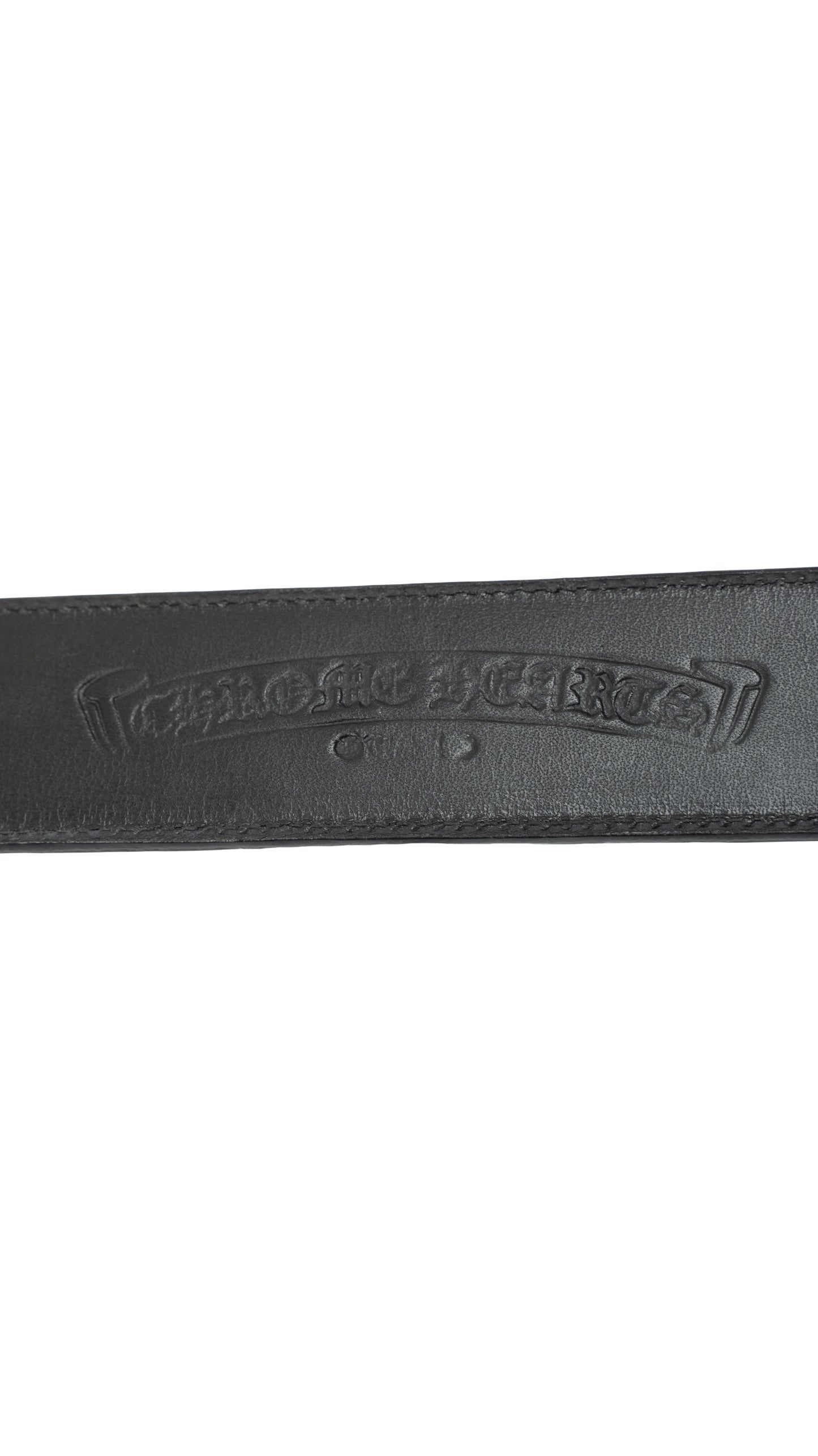 Black Cemetery Red Cross Patch Leather Strap