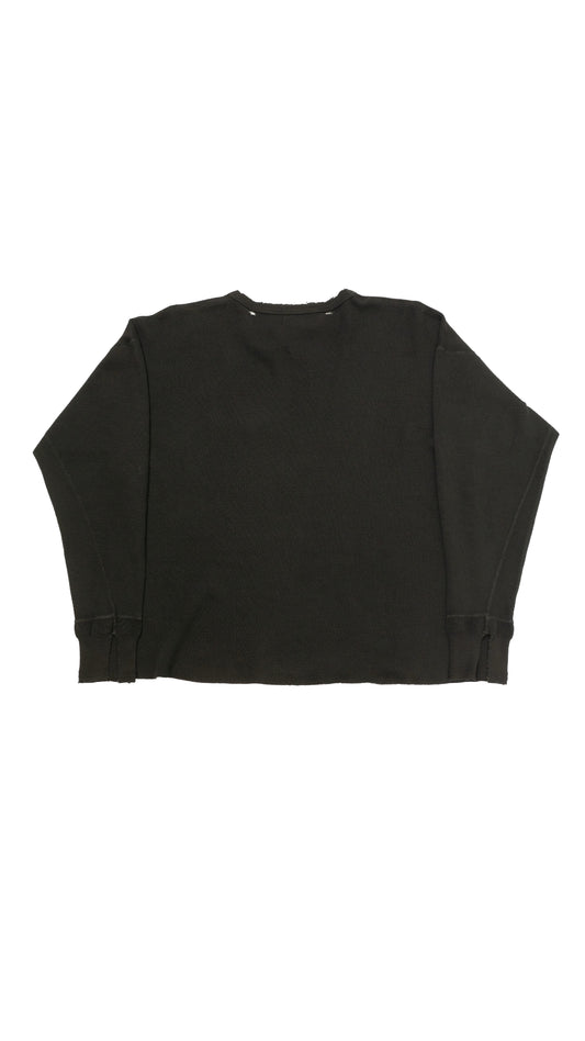 Black Classic Logo Distressed Thermal