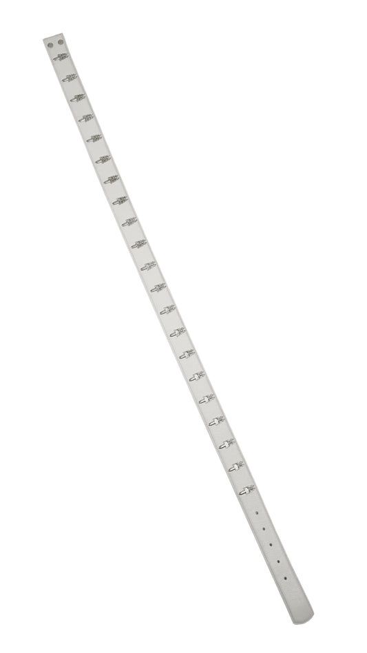 Dagger Loaded White Belt Strap