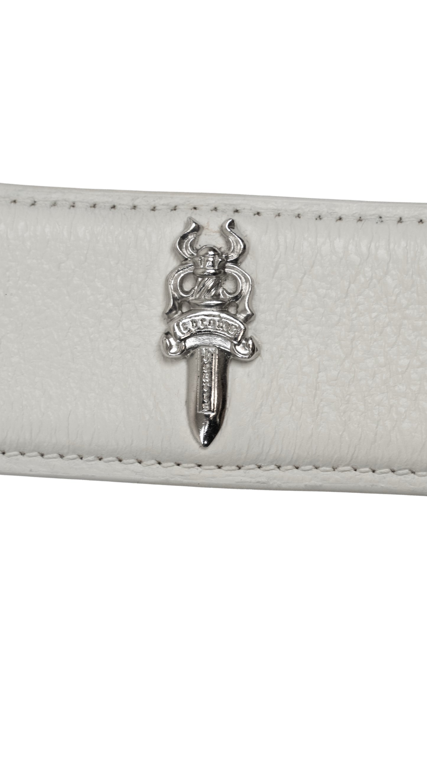 Dagger Loaded White Belt Strap